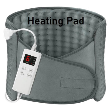 OneAmg 75W Heating Pads with 6 Heat Settings & Auto Shut Off, Soft Machine Washable Electric Heat Pads with Velcro for Abdominal Neck Shoulder Pain Relief (Container Product Without Box) - Imported from UK